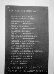 De vrouwen die de vreselijke nacht niet overleefd hebben.