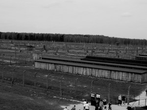 De rechterkant van Auschwitz-Birkenau